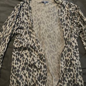 Cheetah print cardigan